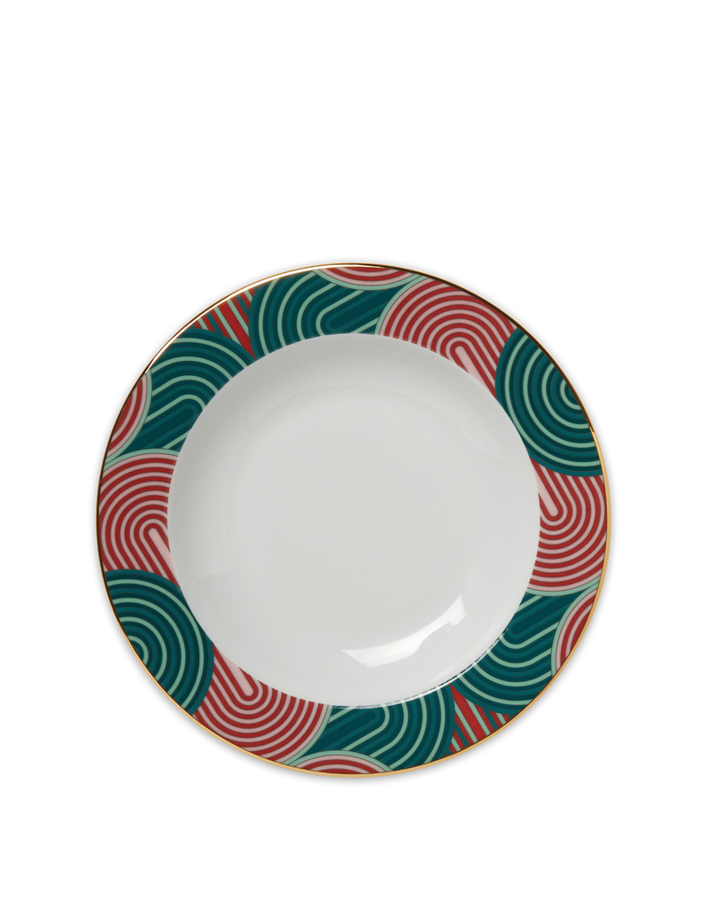 La DoubleJ Soup & Dinner Plate Set La DoubleJ Soup & Dinner Plate Set Slinky Verde DIS0050CER001SLI0005