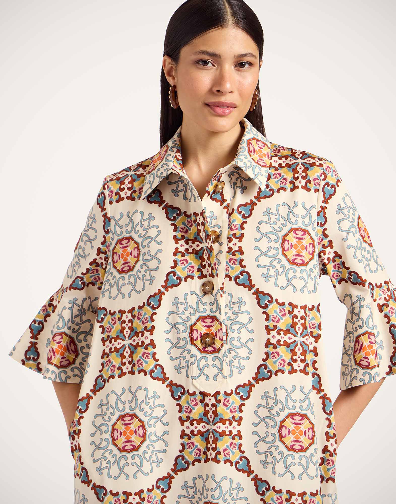 La DoubleJ Artemis Dress Ballata Ivory DRE0176COT039BAL01WH04