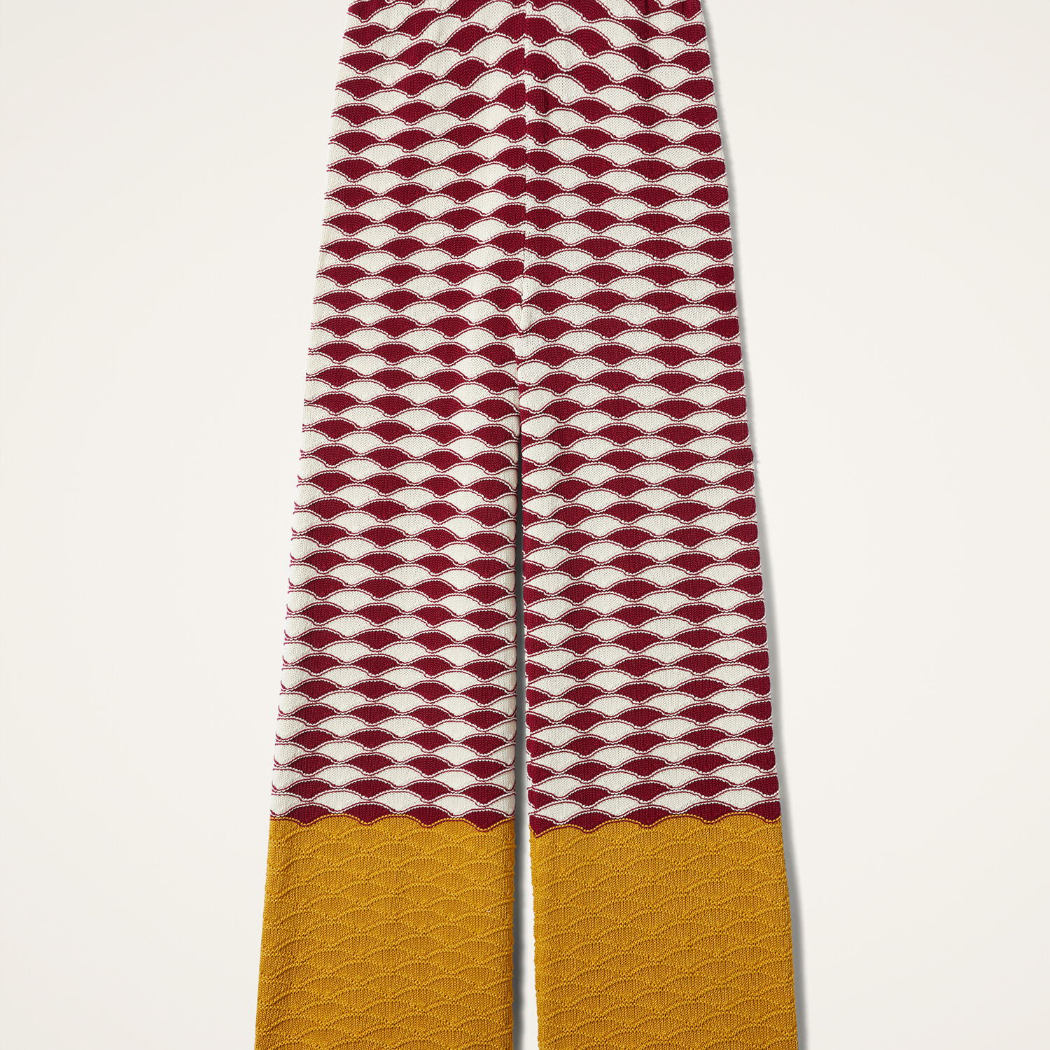 La Doublej Sunset Pants Red/yellow/white In Multicolor Red & Yellow