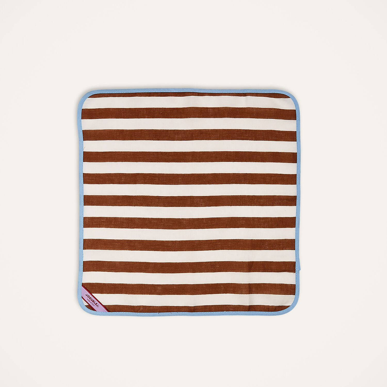 La Doublej Large Napkins Set Of 2 (45x45) In Riviera Cioccolato