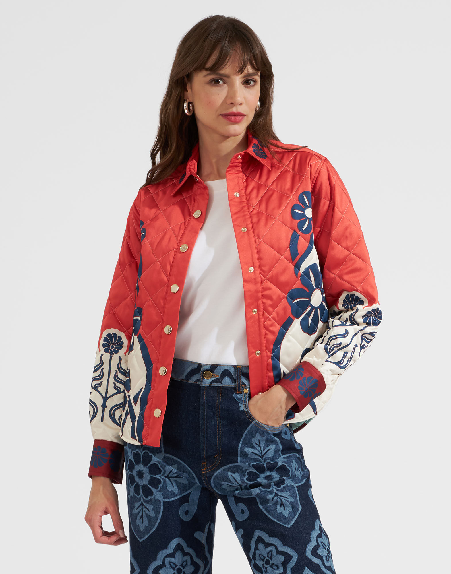 La DoubleJ Edie Jacket Stucco Plac&eacute;e Ivory JAC0068POL002STU01WH04