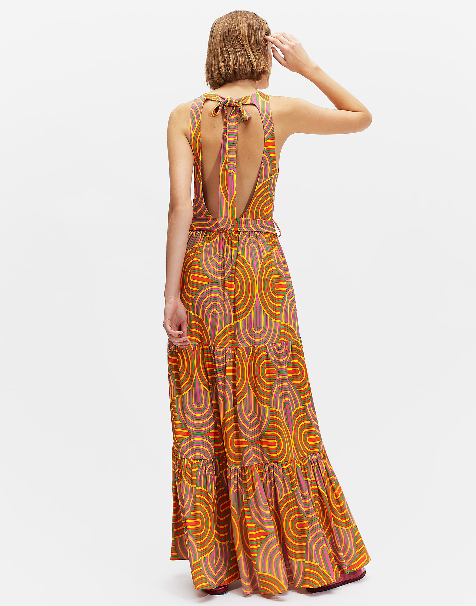 LaDoubleJ Pellicano Americano Dress Slinky Giallo DRE0056JER004SLI0003