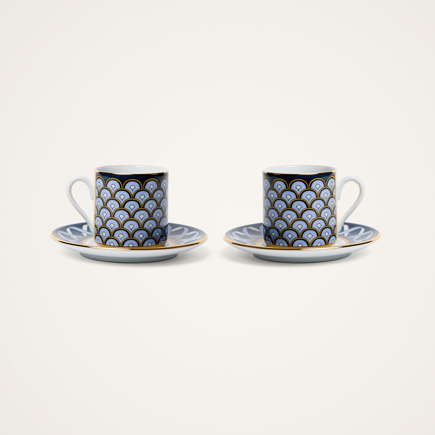 La Doublej Impero Espresso Cup Set Of 2 In Odysseus Midnight Blue