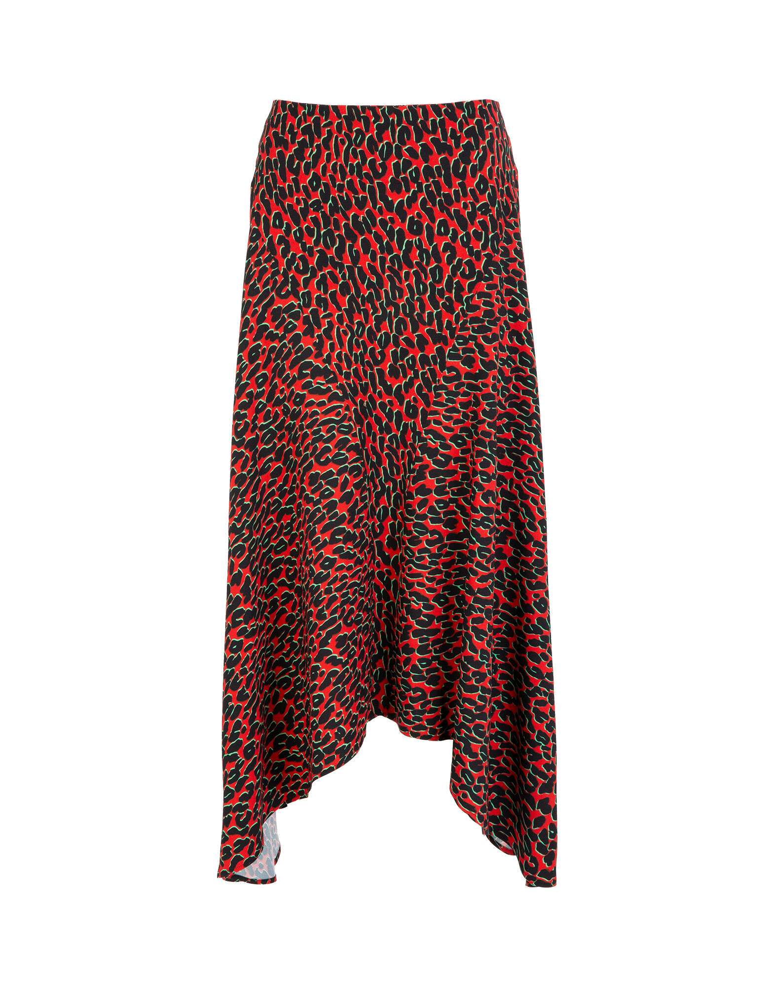 LaDoubleJ Martha Skirt Leopard Rosso SKI0025SAB001LEO0002