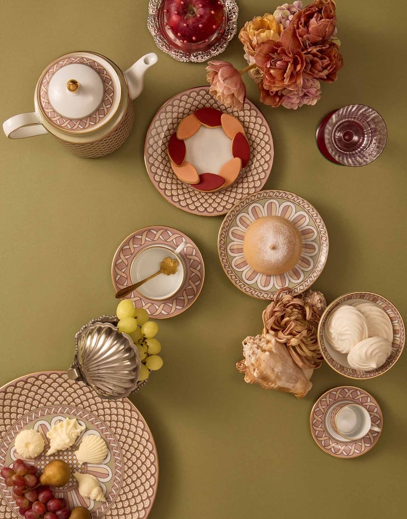 La DoubleJ Dessert Plates Set Of 2 La DoubleJ Dessert Plates Set Of 2 Napoli Dusty Pink DES0002CER001NAP04PI10