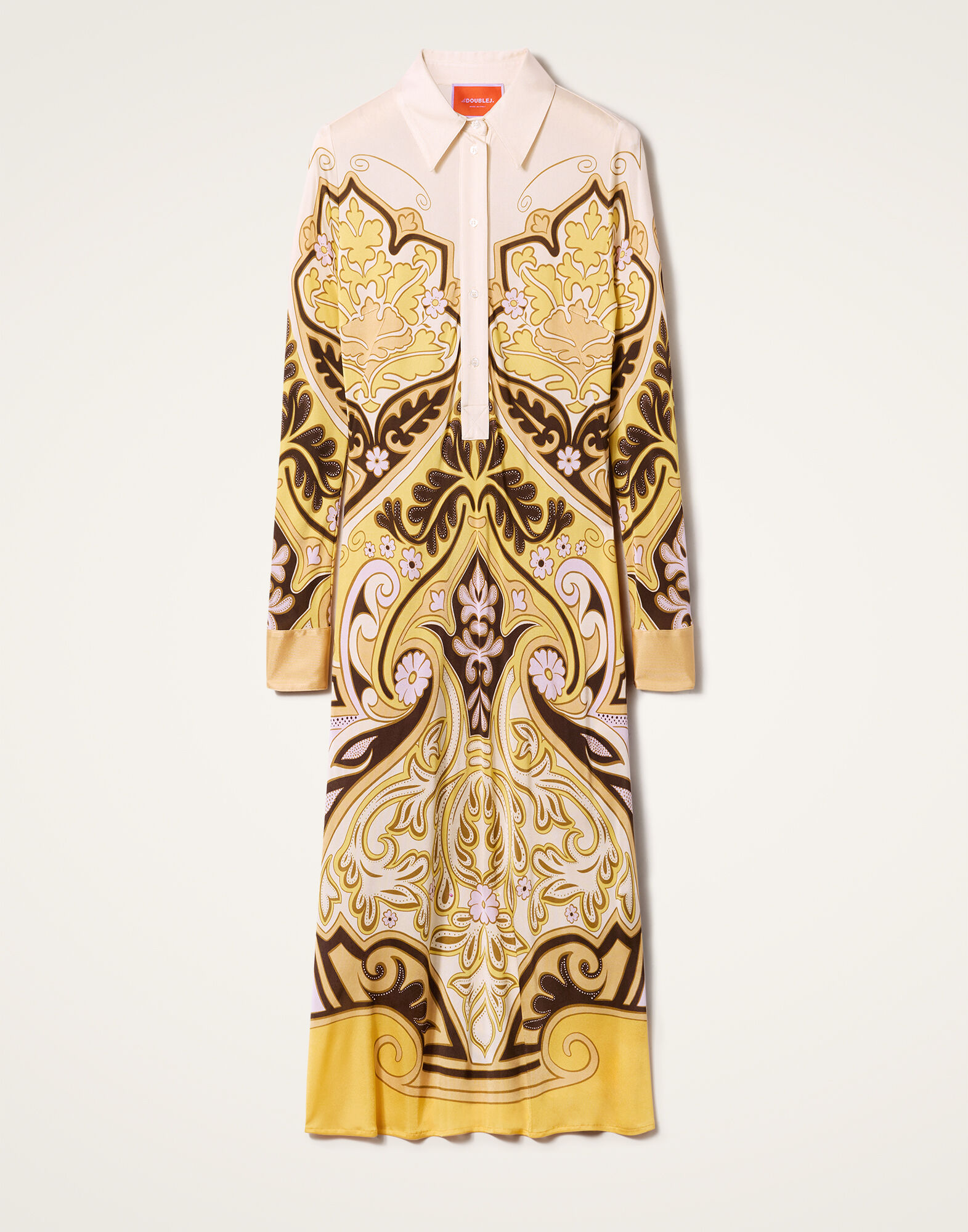 La DoubleJ Perry Street Dress Spells Plac&eacute;e Yellow DRE0807JER053SPE01YE02