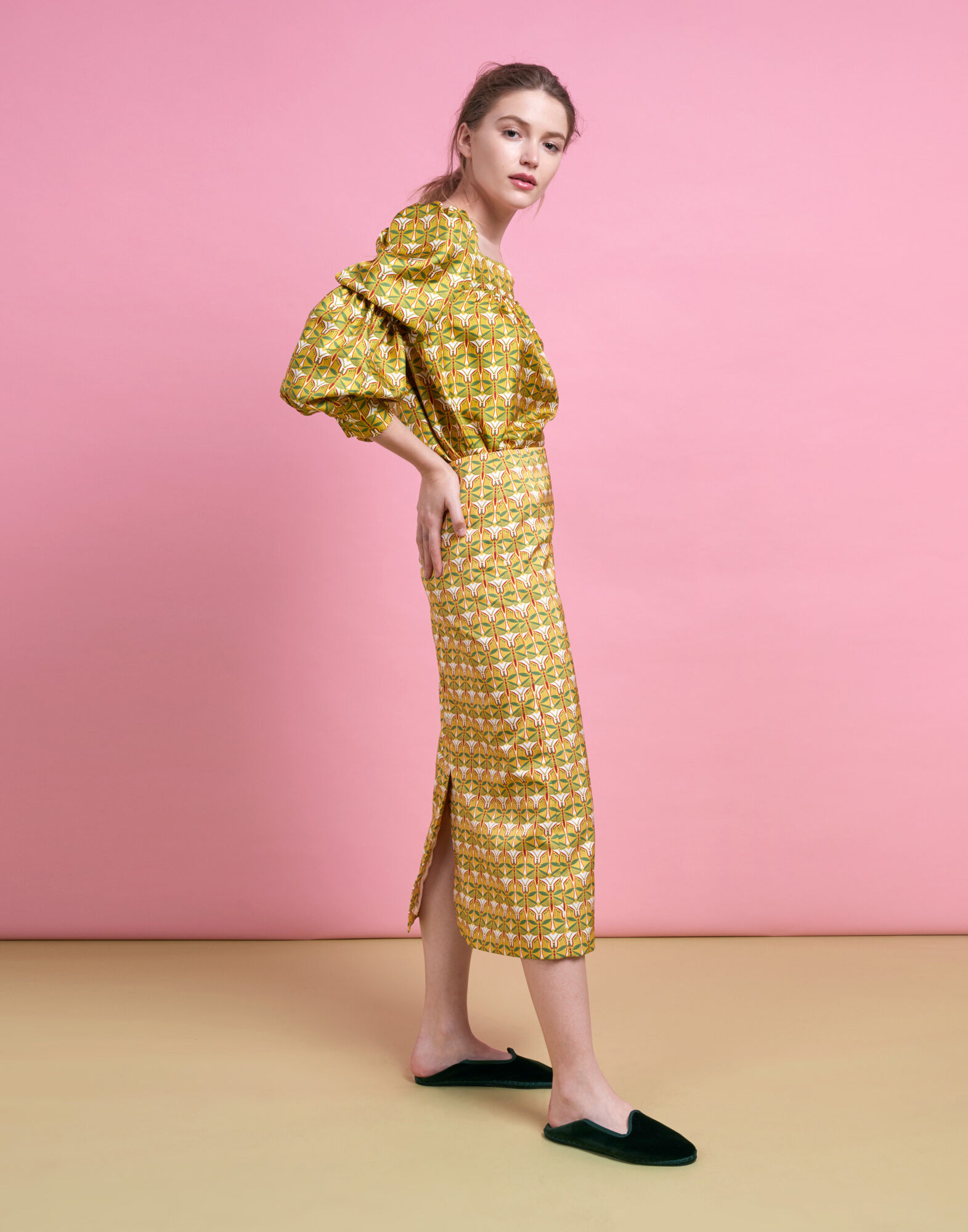 LaDoubleJ Pencil Skirt Libellule SKI0011RAD001LIB0001