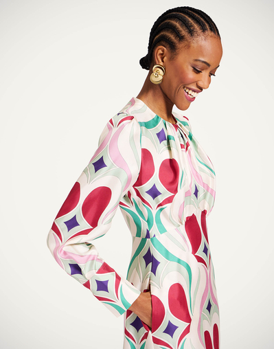 eve midi dress Jaase Fraser Print Eve Midi Dress Lilac and Mila
