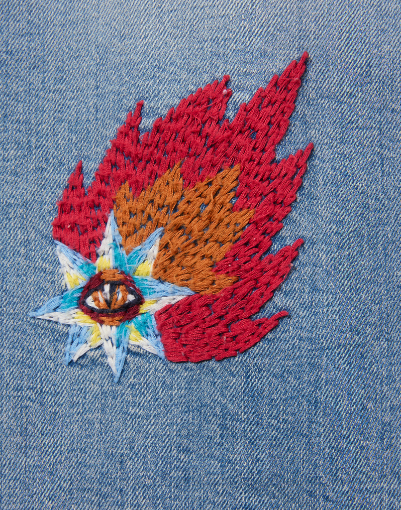 La DoubleJ The Maven Sneak Jeans La DoubleJ The Maven Sneak Jeans Star Of The Show Blue TRO0168DEN011STA03BU03