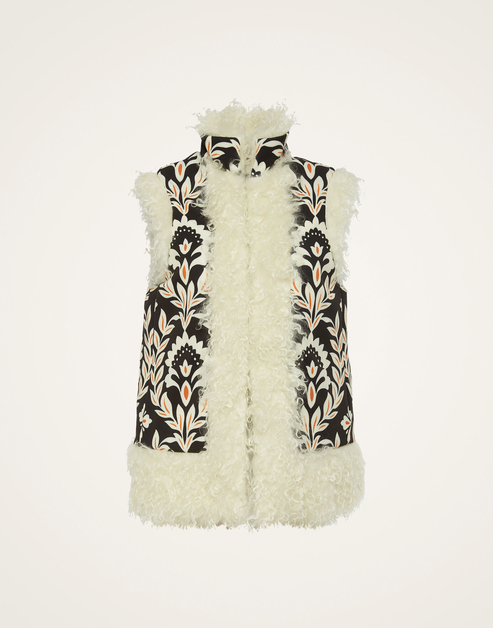 La DoubleJ Sleeveless Folk Jacket Ghirlanda Black JAC0046JER034GHI01BL01