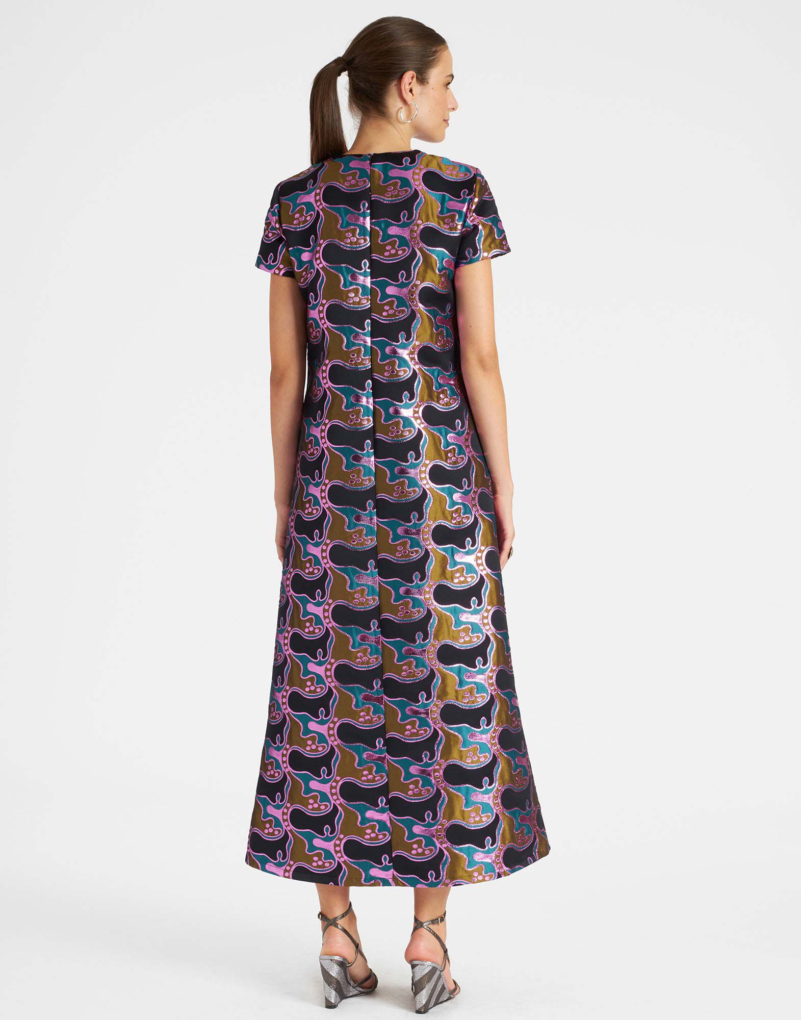 La DoubleJ Super Swing Dress Spritz Blue Petrol DRE0001JCQ040SPR03BU05