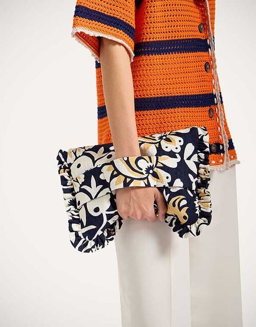 La DoubleJ Hand Pochette La DoubleJ Hand Pochette Selva Blue BAG0059COT005SEL06BU03