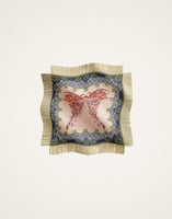 La DoubleJ Reversible Fringe Foulard 90 La DoubleJ Reversible Fringe Foulard 90 Mariposa Placée Celeste SCA0073SIL006MAR07BU12