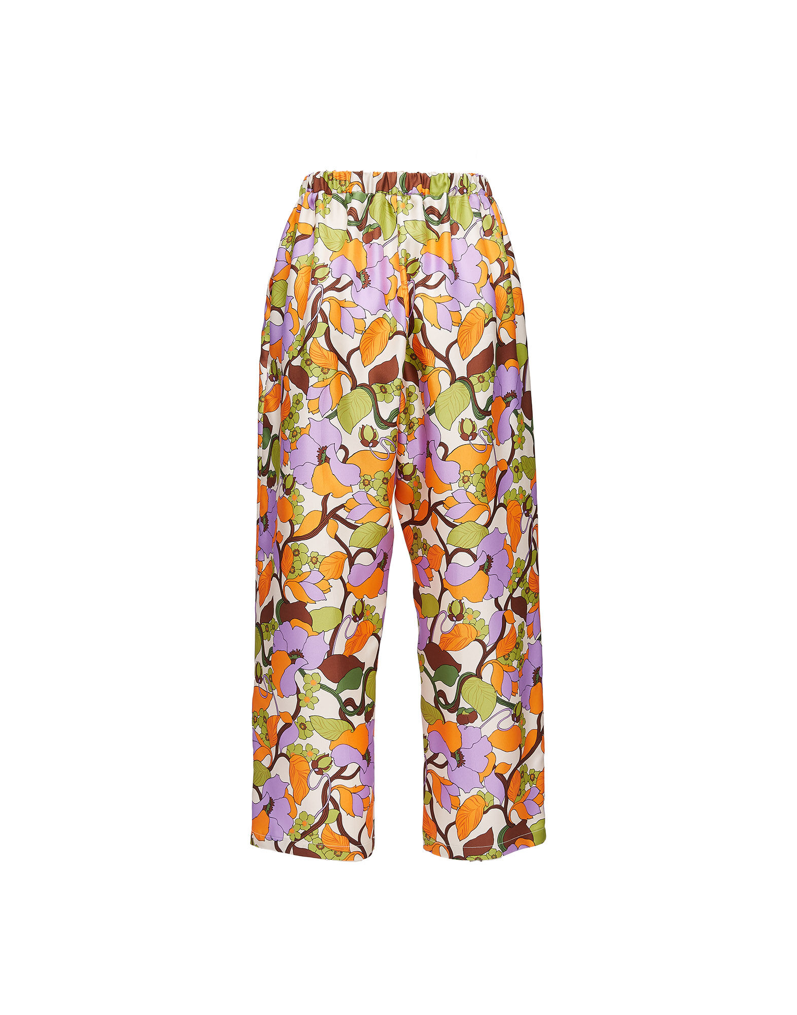 La DoubleJ Drawstrings Pants Vines Bianco TRO0053SIL001VIN0002