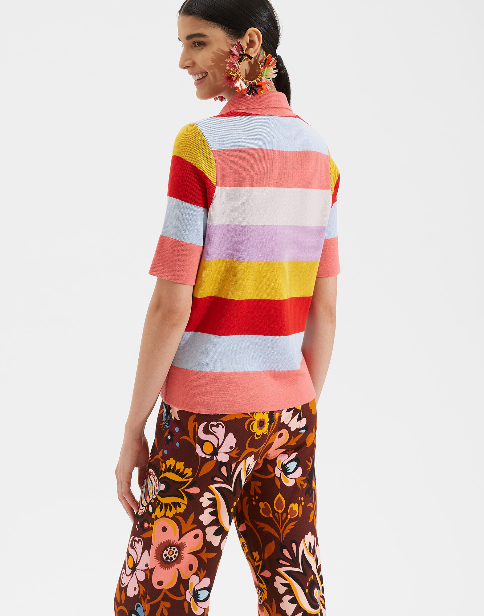 LaDoubleJ Polo Shirt Rosa Mix PUL0060KNI025VAR0052