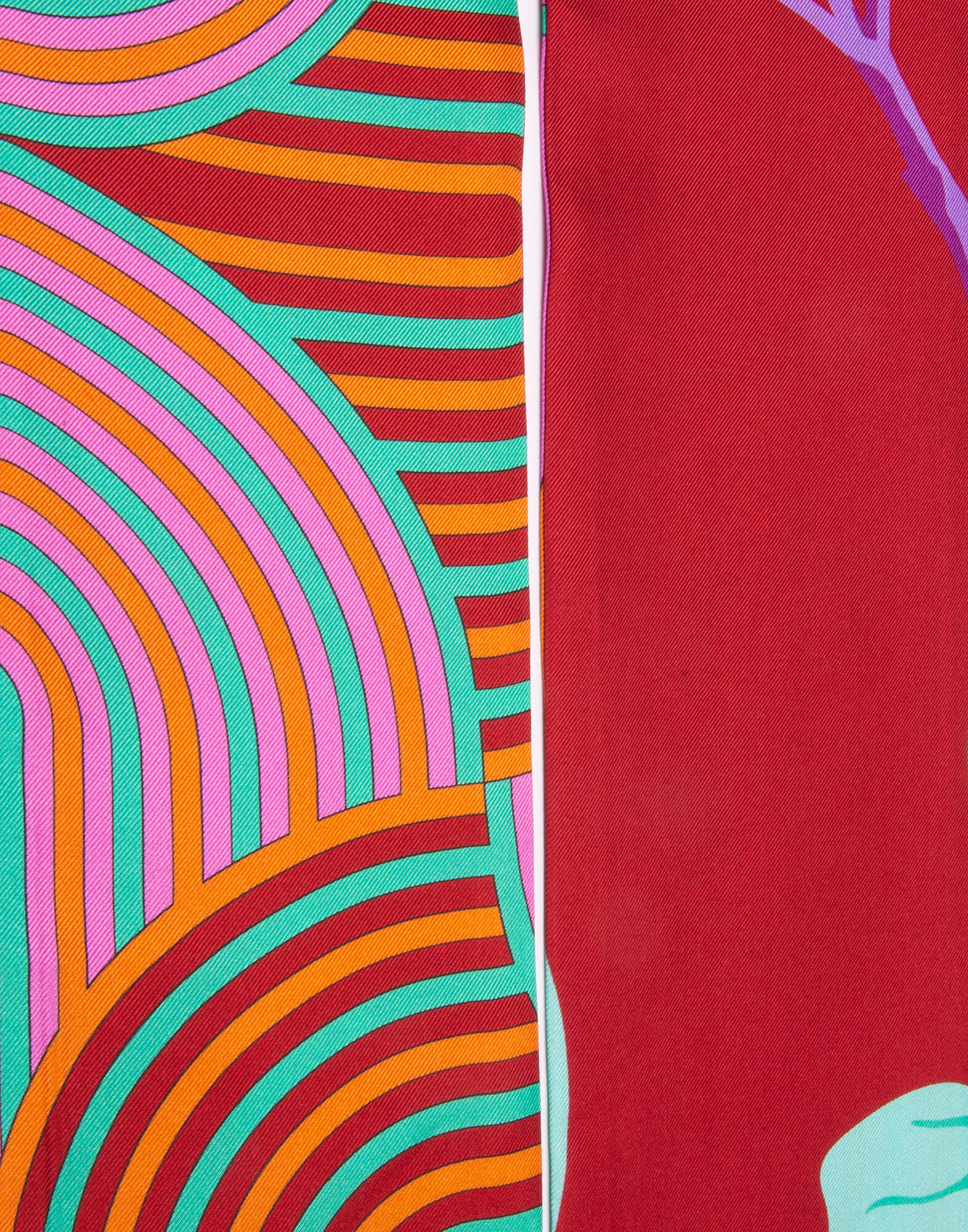 LaDoubleJ Flapper Tight Double Scarf Maneater Rosso/Slinky Rosso SCA0012SIL001VAR0013