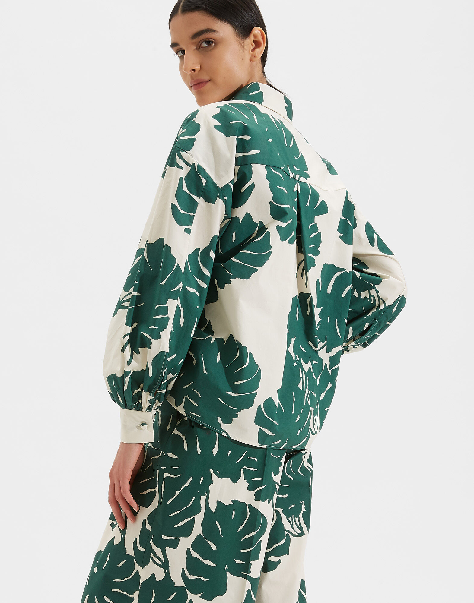 LaDoubleJ Poet Shirt Monstera SHI0055COT001MON0001