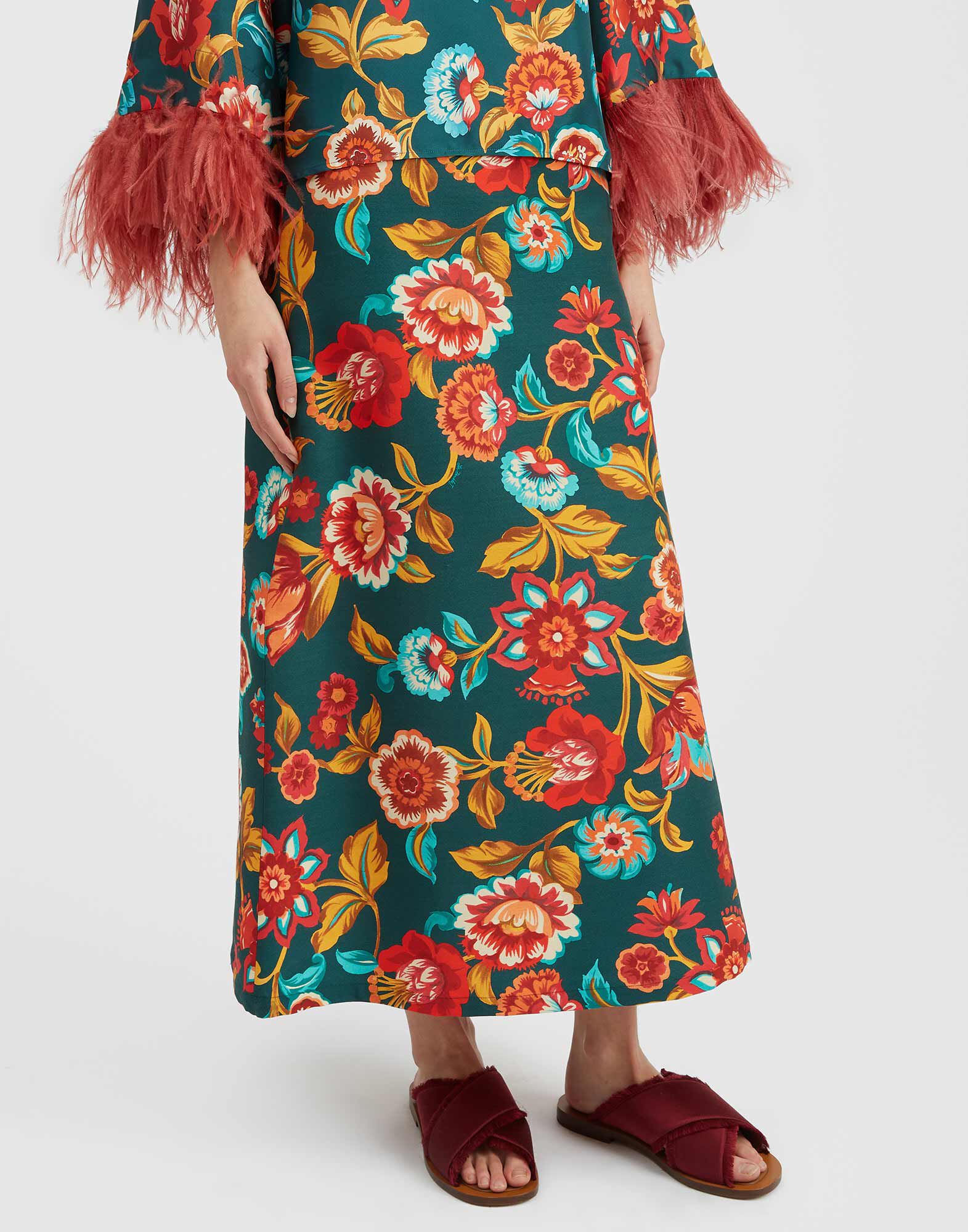 La DoubleJ A-Long Skirt Hottie Emerald SKI0018CAD001HOT01GR04