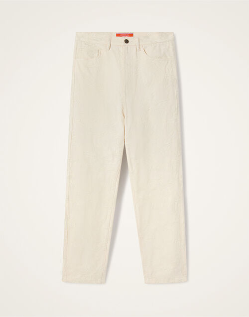 La DoubleJ Fancy Pants Solid Ecru TRO0196COT086SOLIDBR05