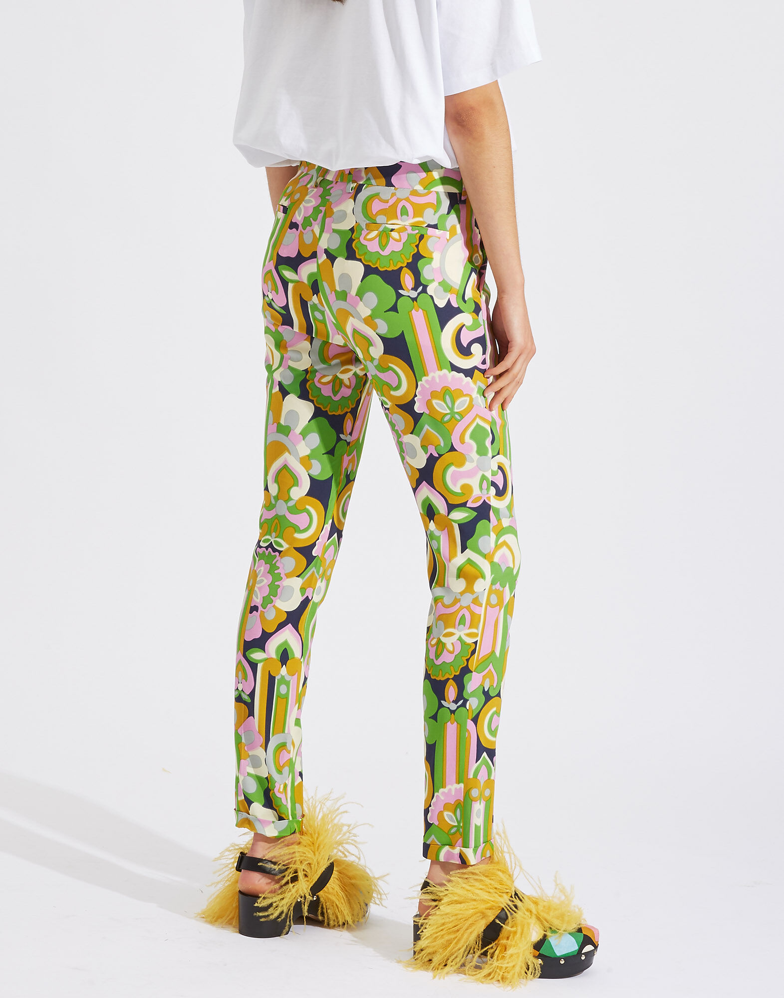 LaDoubleJ Capri Pants Lisboa Rosa TRO0009VIS001LIS0002