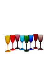 La DoubleJ Wine Rainbow Glasses Set Of 8 Rainbow GLA0007MUR001ASS0001