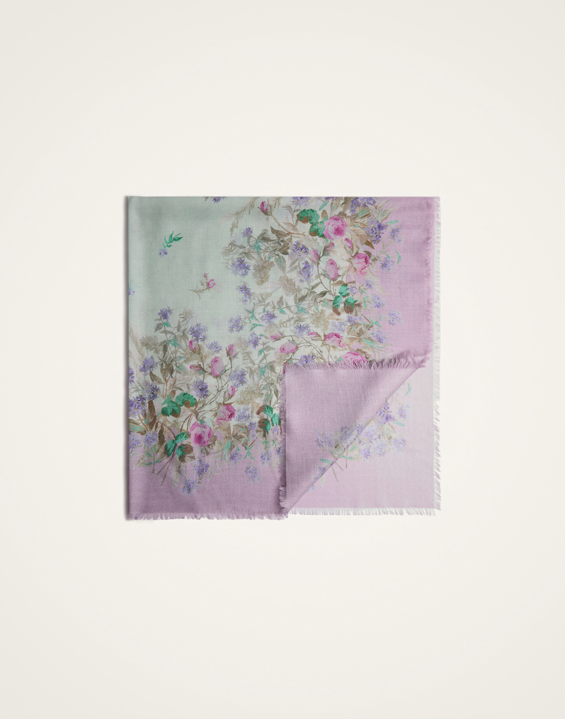 La DoubleJ Foulard 120 La DoubleJ Foulard 120 Heath Placée Mint SCA0049MOS001HEA03GR11