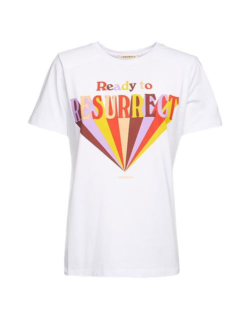 LaDoubleJ Slogan T-shirt Ready To Resurrect SHI0031JER010SLO0002
