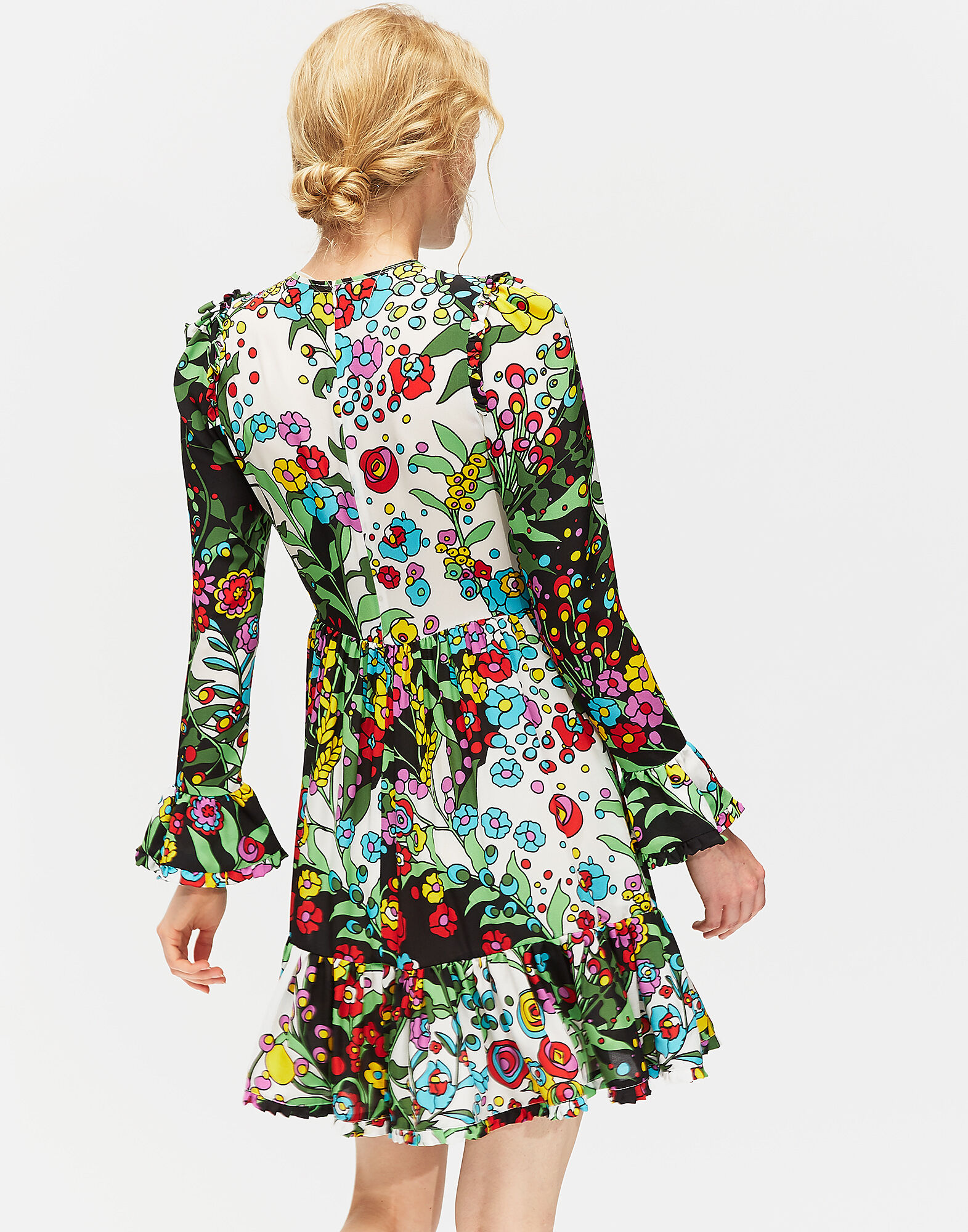 LaDoubleJ Short Visconti Dress Holly Hock DRE0074GEO001HOL0001