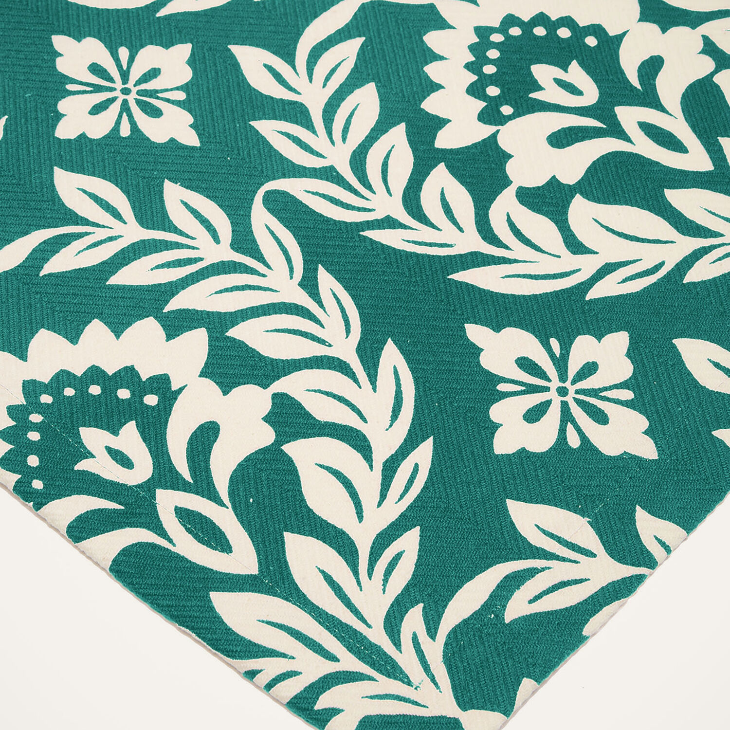  La Doublej Placemats & Runners Women - Harringbone Runner (50x160) Green Garland One Size 100% Cotton 