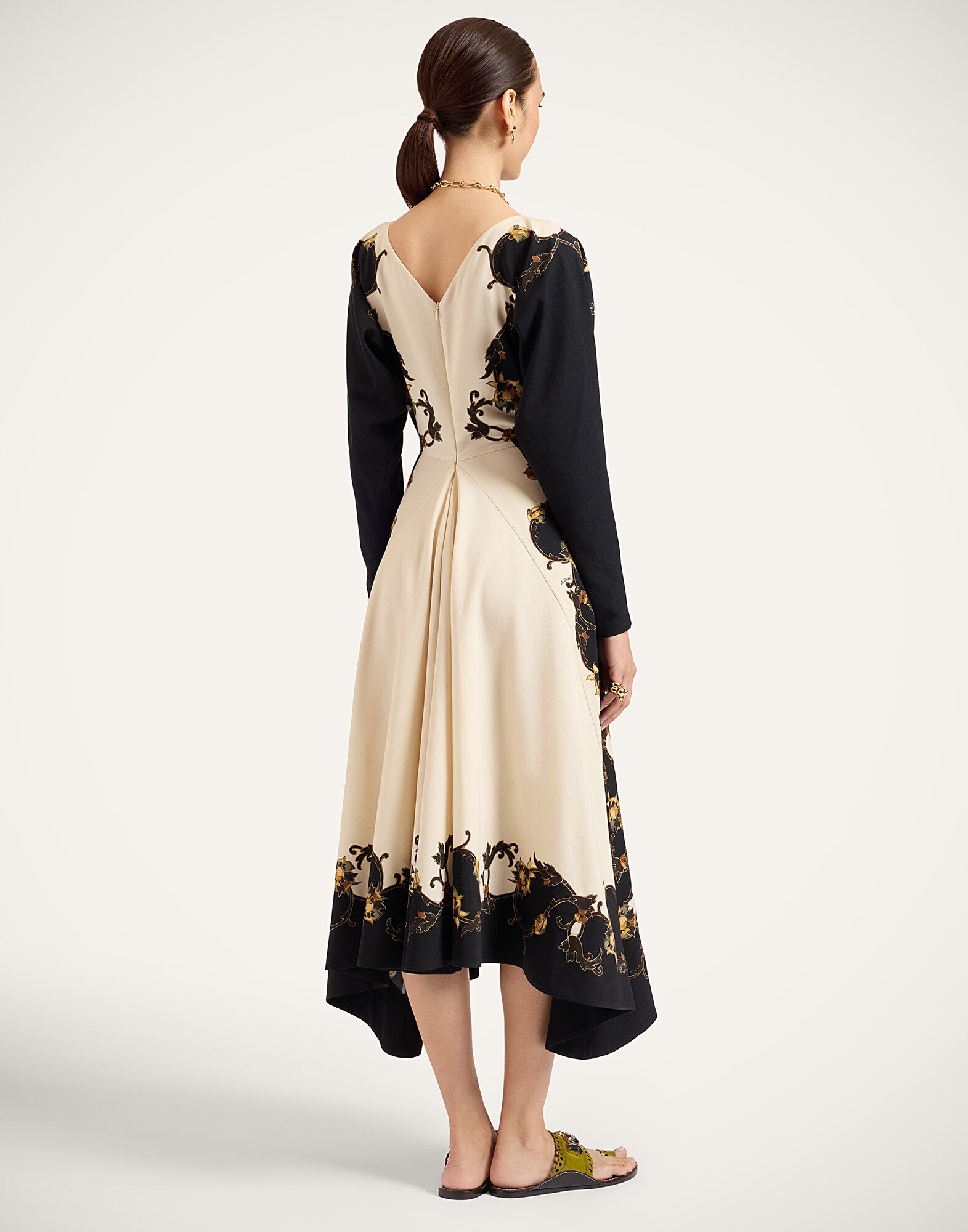 La DoubleJ 9 To 5 Dress Buttercup Plac&eacute;e Black DRE1142WOL037BTC03BL01