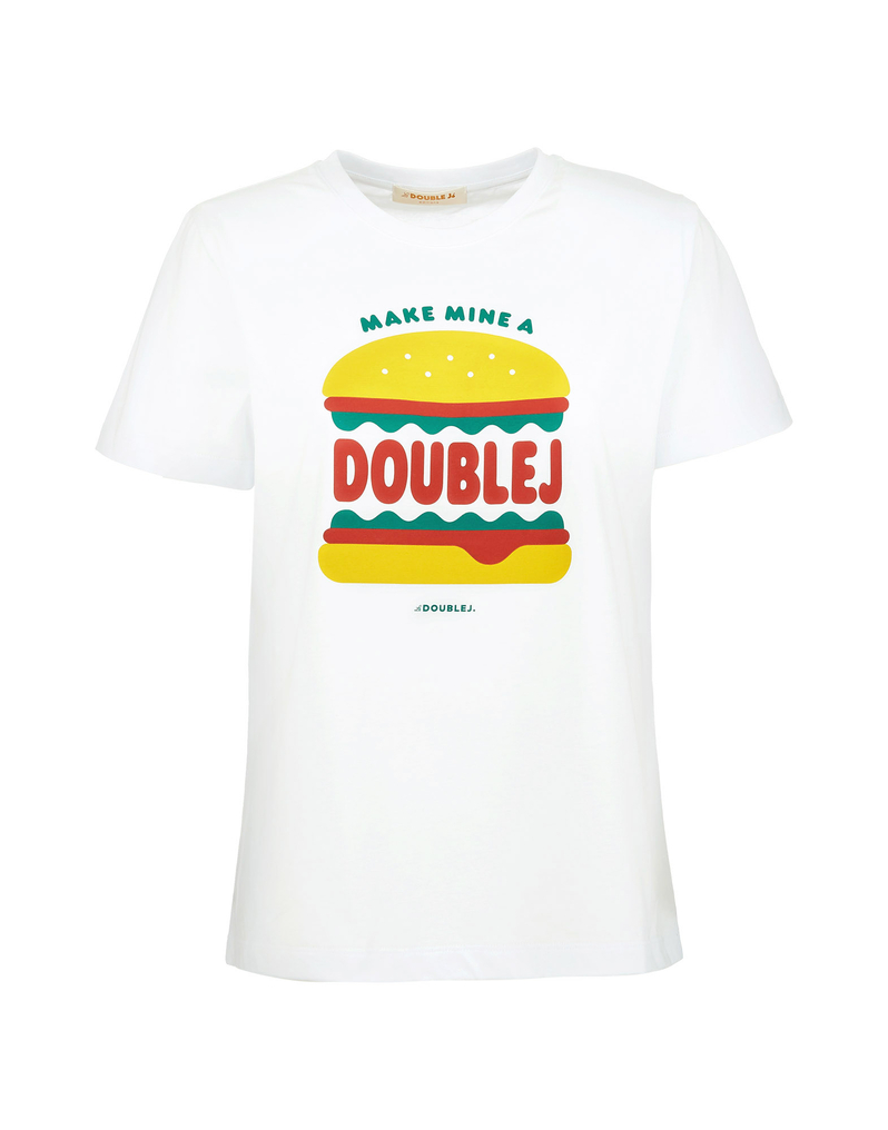 LaDoubleJ Slogan T-shirt LaDoubleJ Slogan T-shirt Make Mine A DoubleJ SHI0054JER010SLO0009