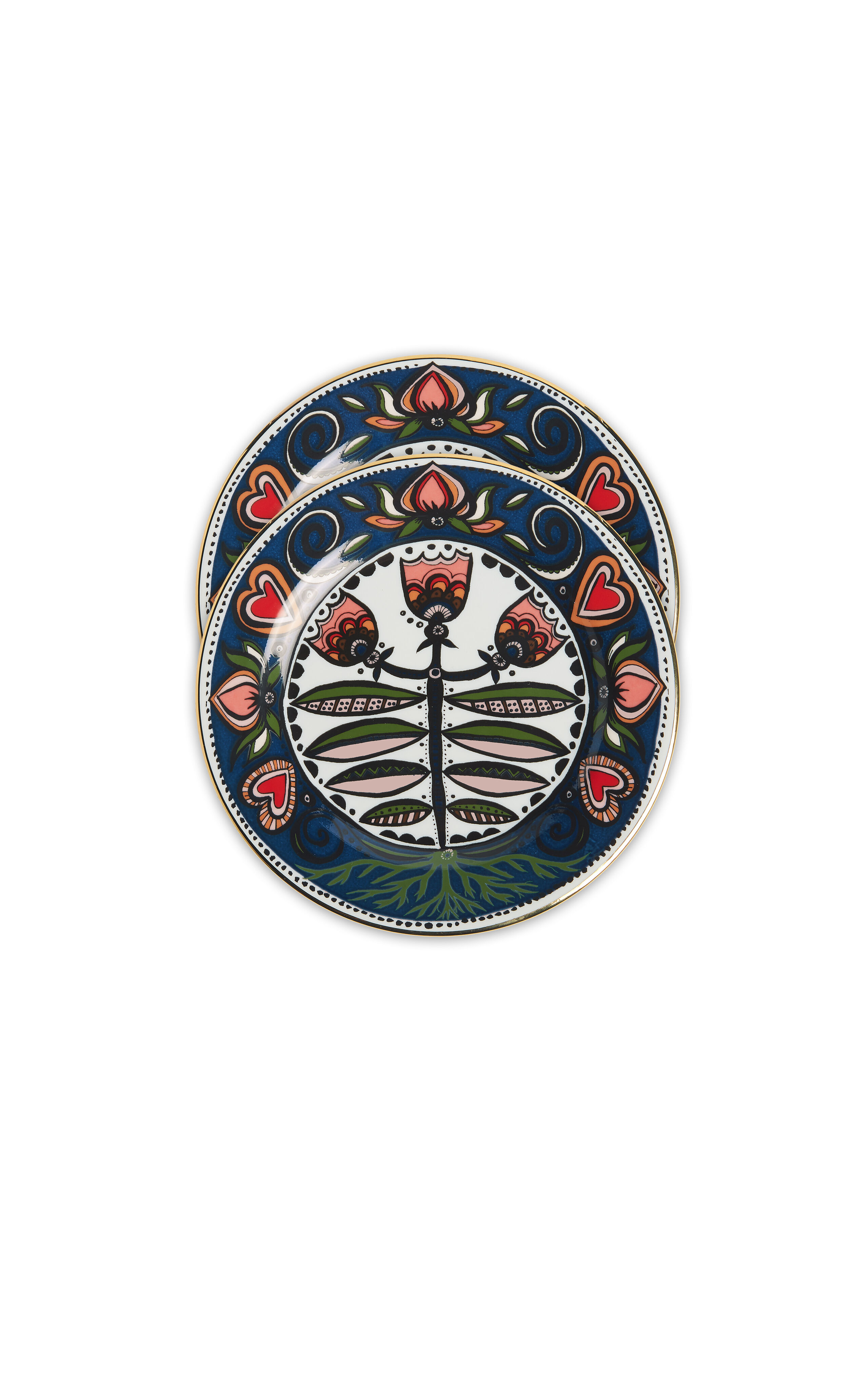 La DoubleJ Dessert Plate Set of 2 Seed Of Life DIS0039CER001LAD0004