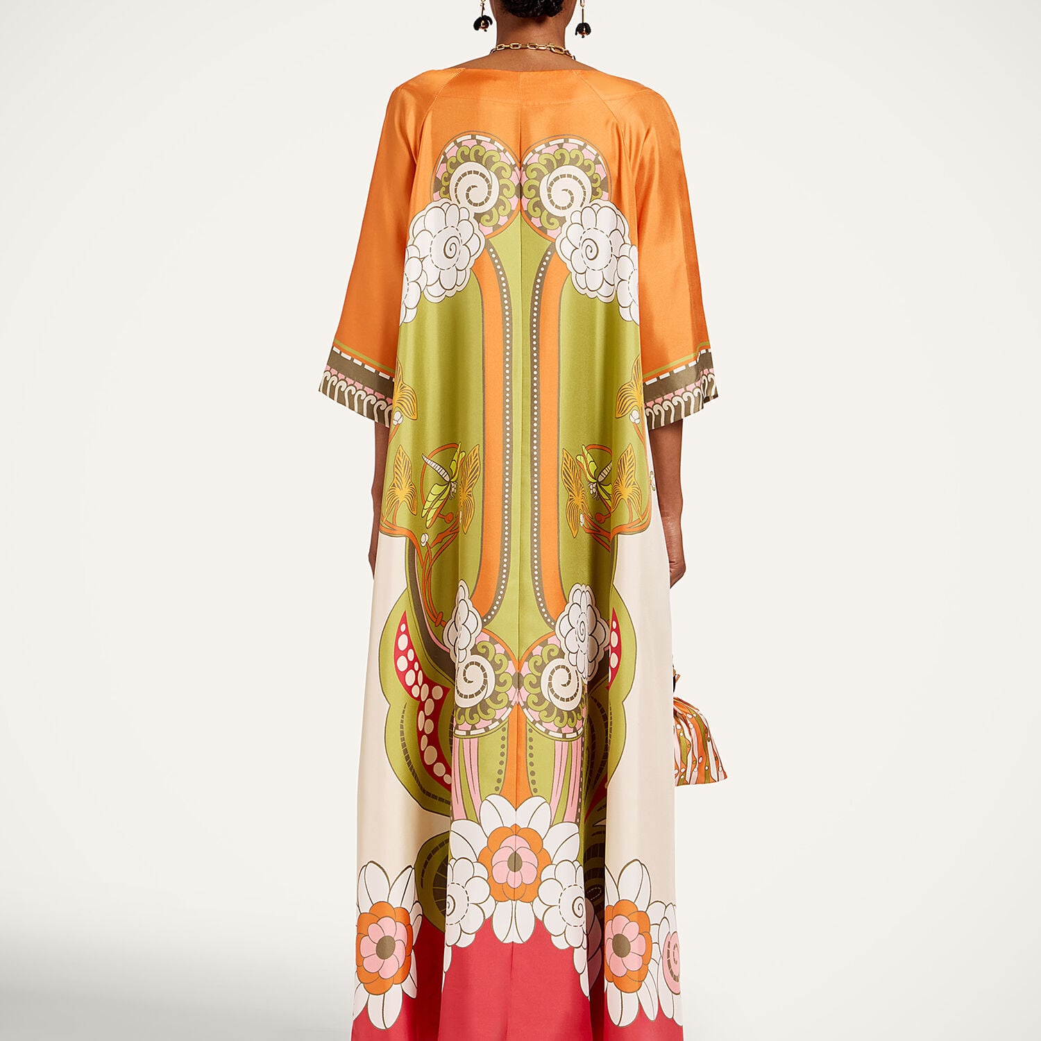  La Doublej Summer 2026 Collection: Vip Early Access Women - Muumuu Dress Round Neck Ambrosia Placée Green L 100% Silk 