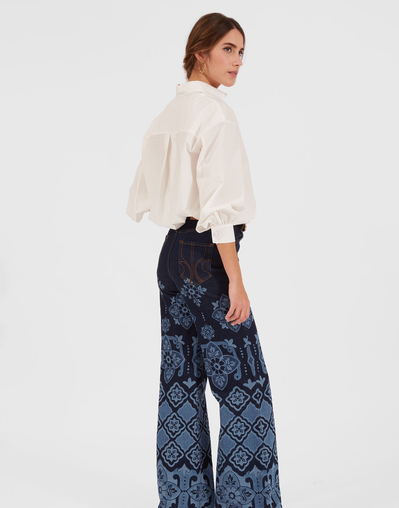 Flare Jeans in Partenope Navy for Women