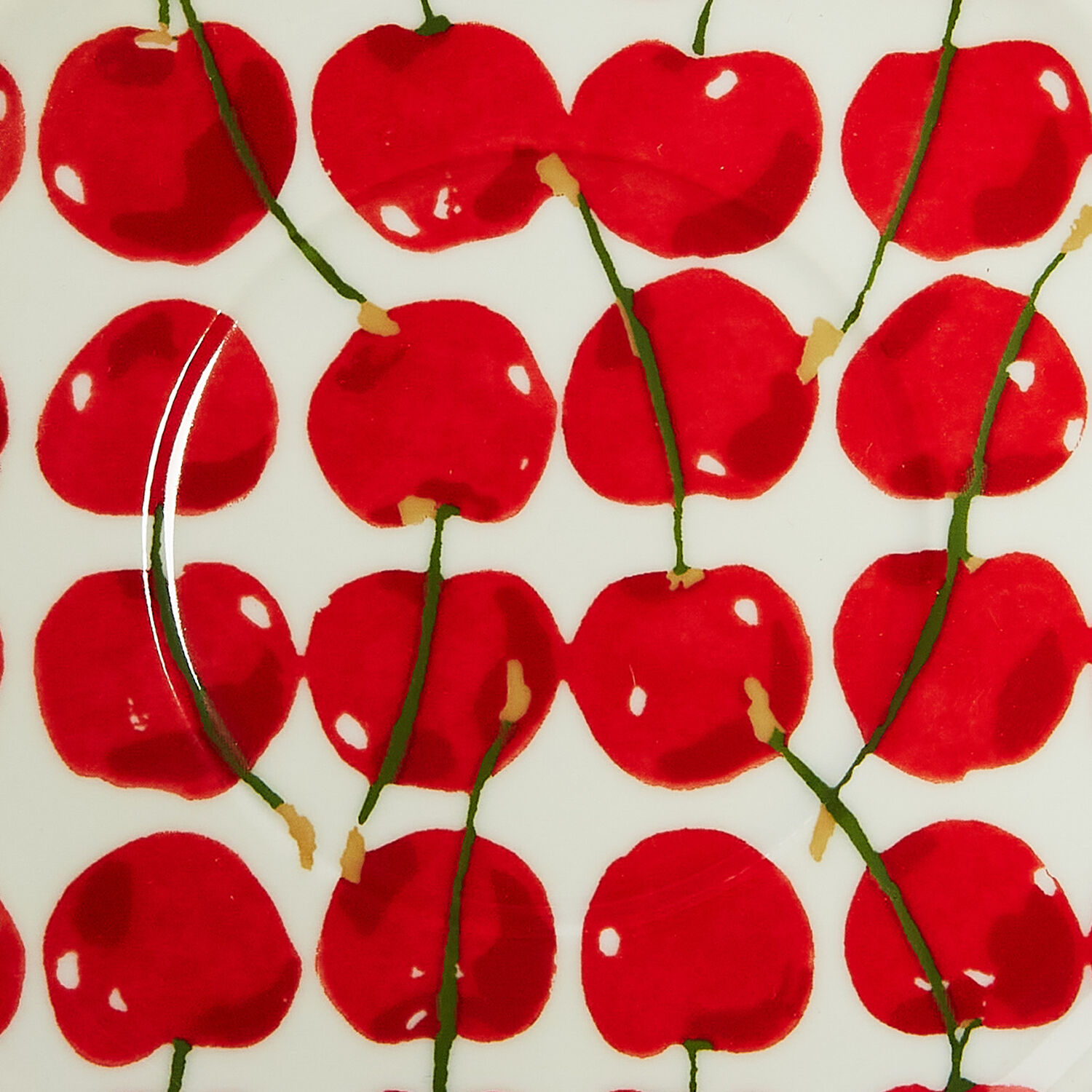 La Doublej Big Mama Cup And Saucer In Cherries Avorio