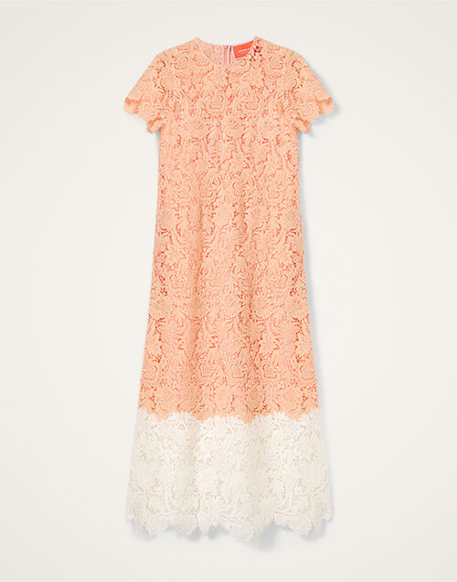 La DoubleJ Super Swing Dress Solid Apricot DRE1065LAC013SOLIDOR11