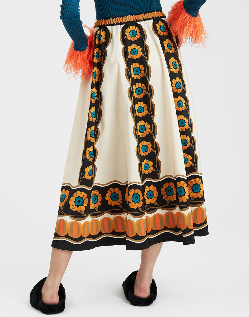 La DoubleJ Drawstring Skirt La DoubleJ Drawstring Skirt Daisychain Placée Orange SKI0106FAI002ROP04OR02