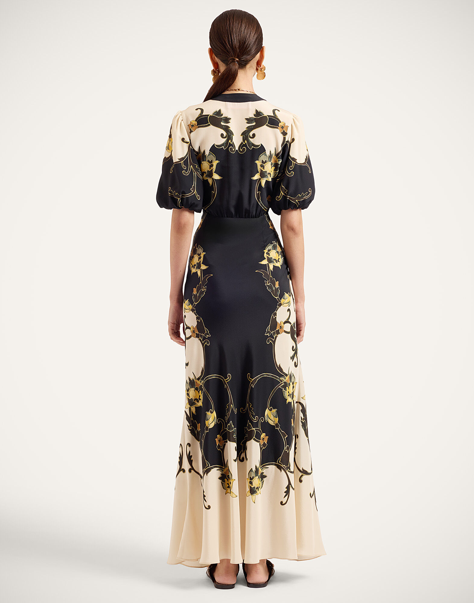 La DoubleJ Marlene Dress Buttercup Plac&eacute;e Black DRE0869CRE001BTC03BL01
