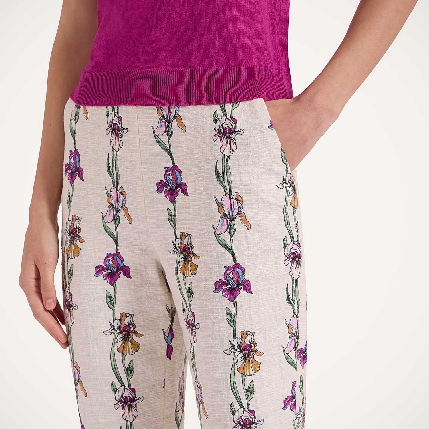 La Doublej Torero Pants In Mini Iris Ivory