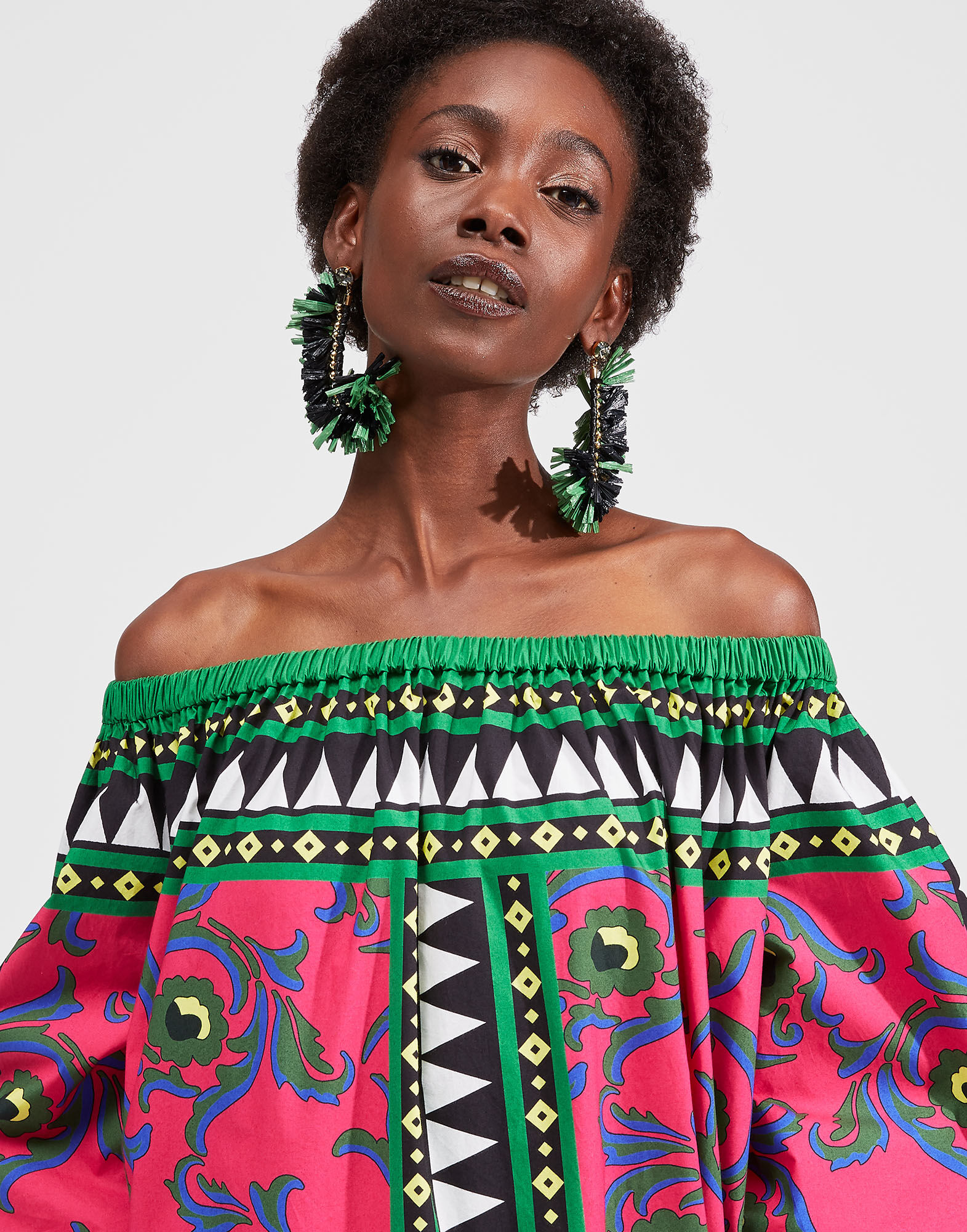 LaDoubleJ J Earrings Tinta Unita Nero EAR0005RAF001BLA0001