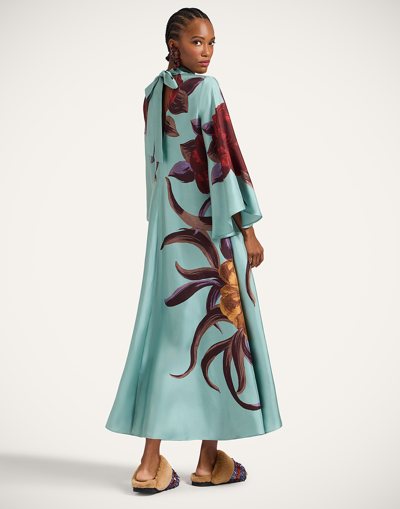 La DoubleJ Magnifico Dress La DoubleJ Magnifico Dress Peony Placée Light Blue DRE0232SIL001PEO06BU01