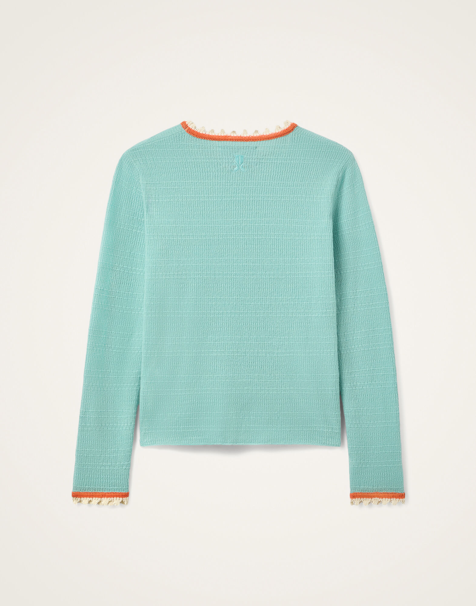 La DoubleJ Picket Crew Neck Solid Teal PUL0308KNI171SOLIDBU07