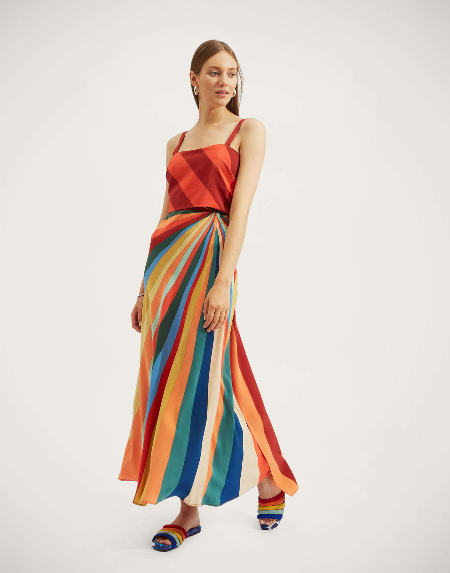 ★PLAGE_seoul★ Linen Cutout Dress_Red/Blue Stripes REY MINI KNITTED BLUE STRIPES - DRESS – Bananhot LLC