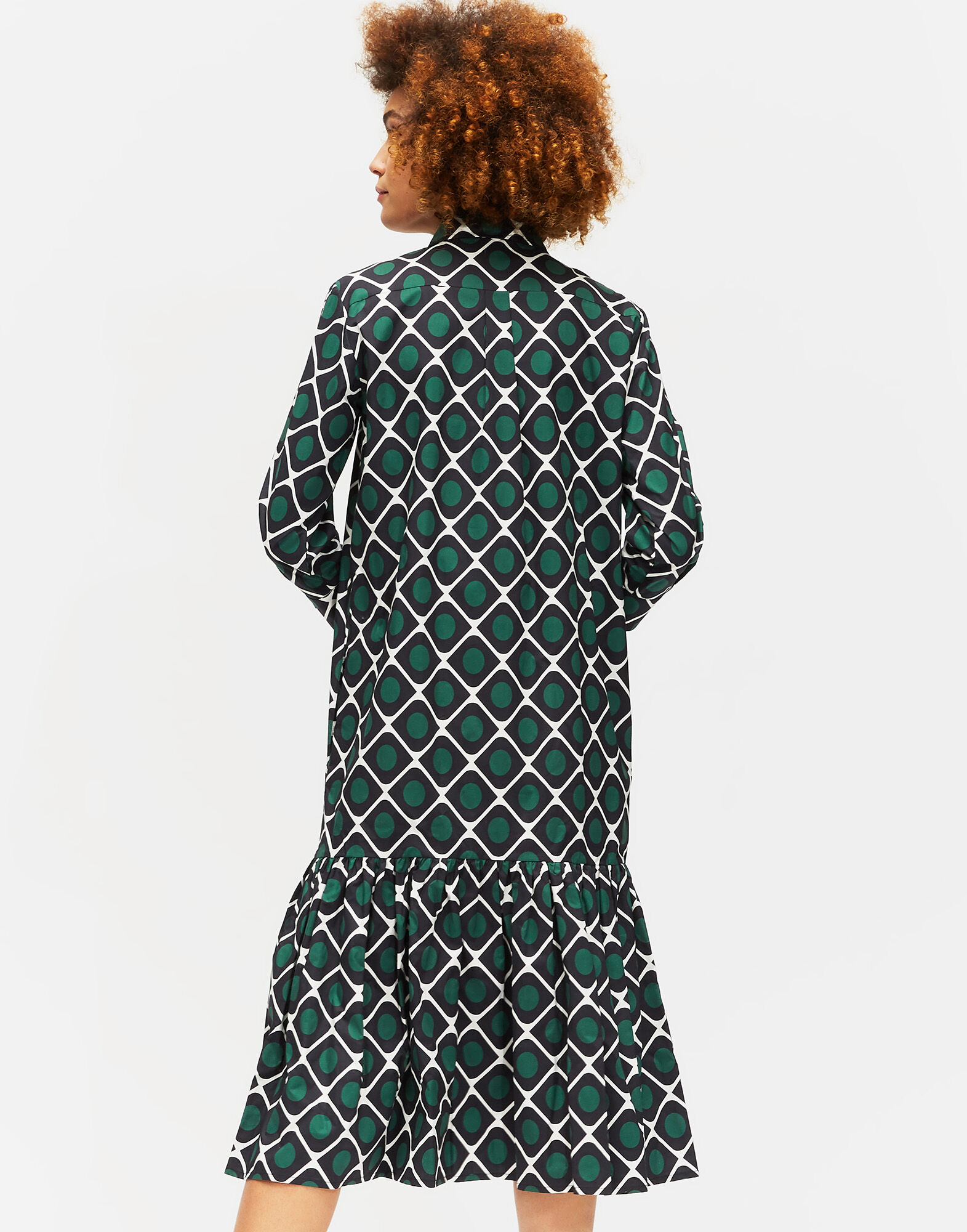 LaDoubleJ Getting my Croissant Dress Olive DRE0028COT001OLI0001