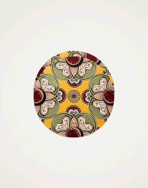 La DoubleJ Disk Placemats Set Of 2 Nucleus Saffron PMT0032CRK001NUC15YE09