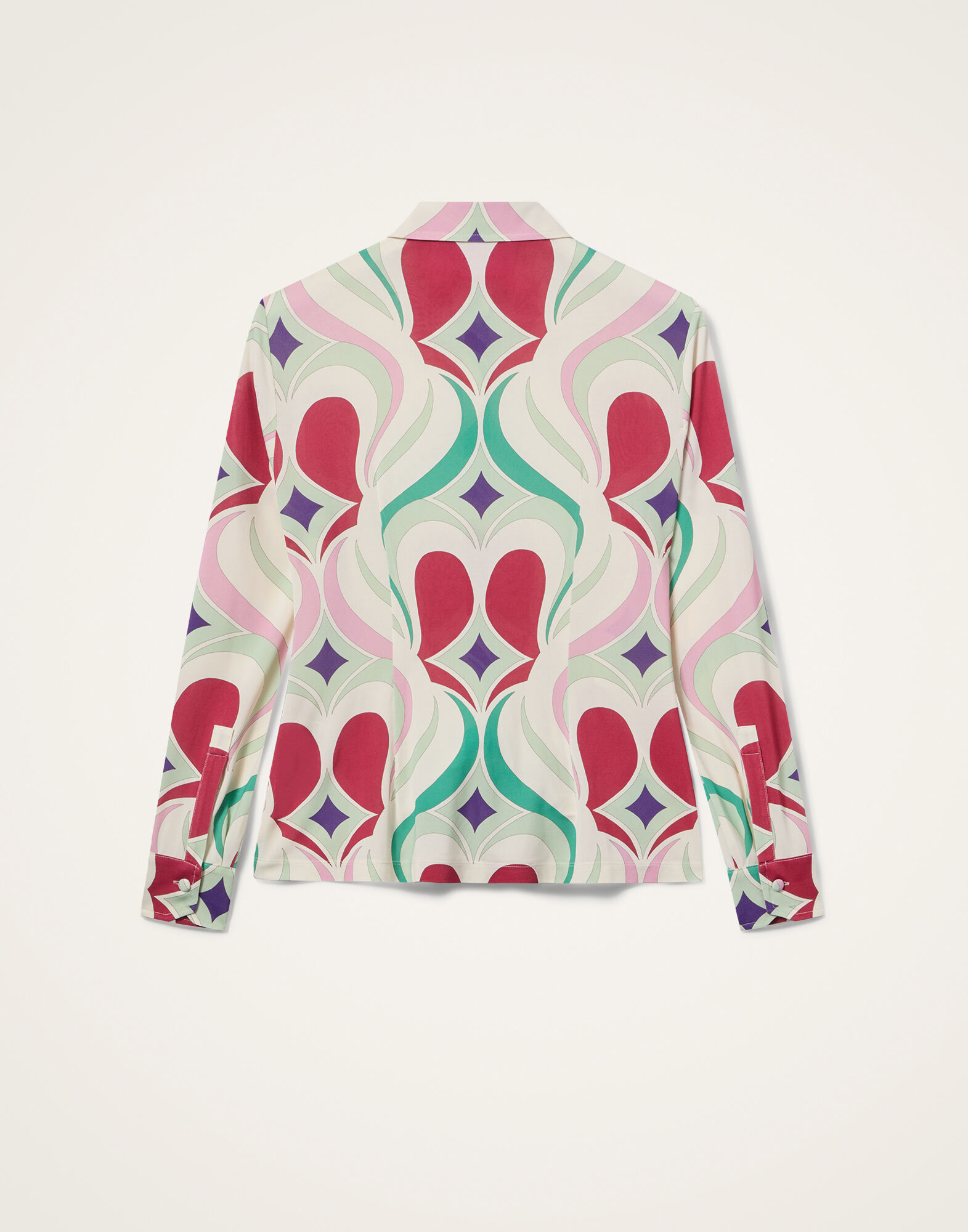 La DoubleJ Fitted Shirt Macro Jive Ecru SHI0116JER027JIV05BR05