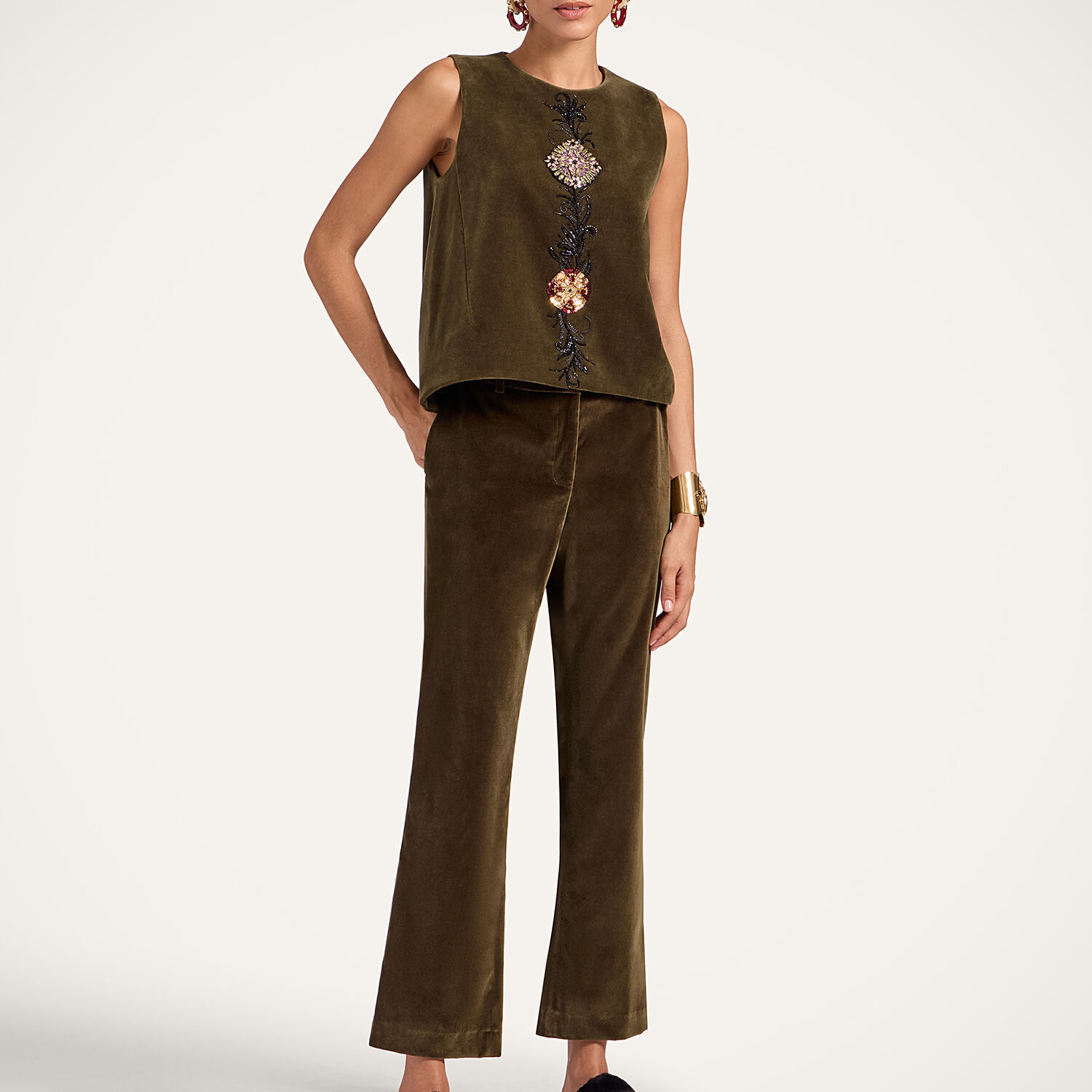 La Doublej La Scala Top In Brown