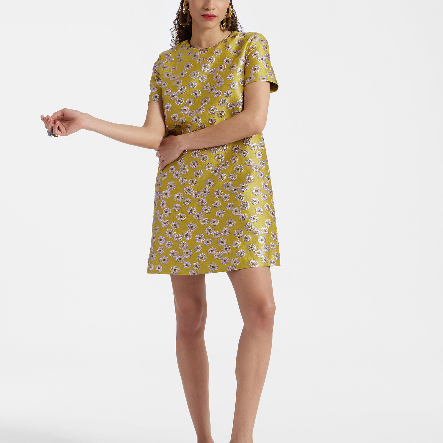 La Doublej Mini Swing Dress In Margarita