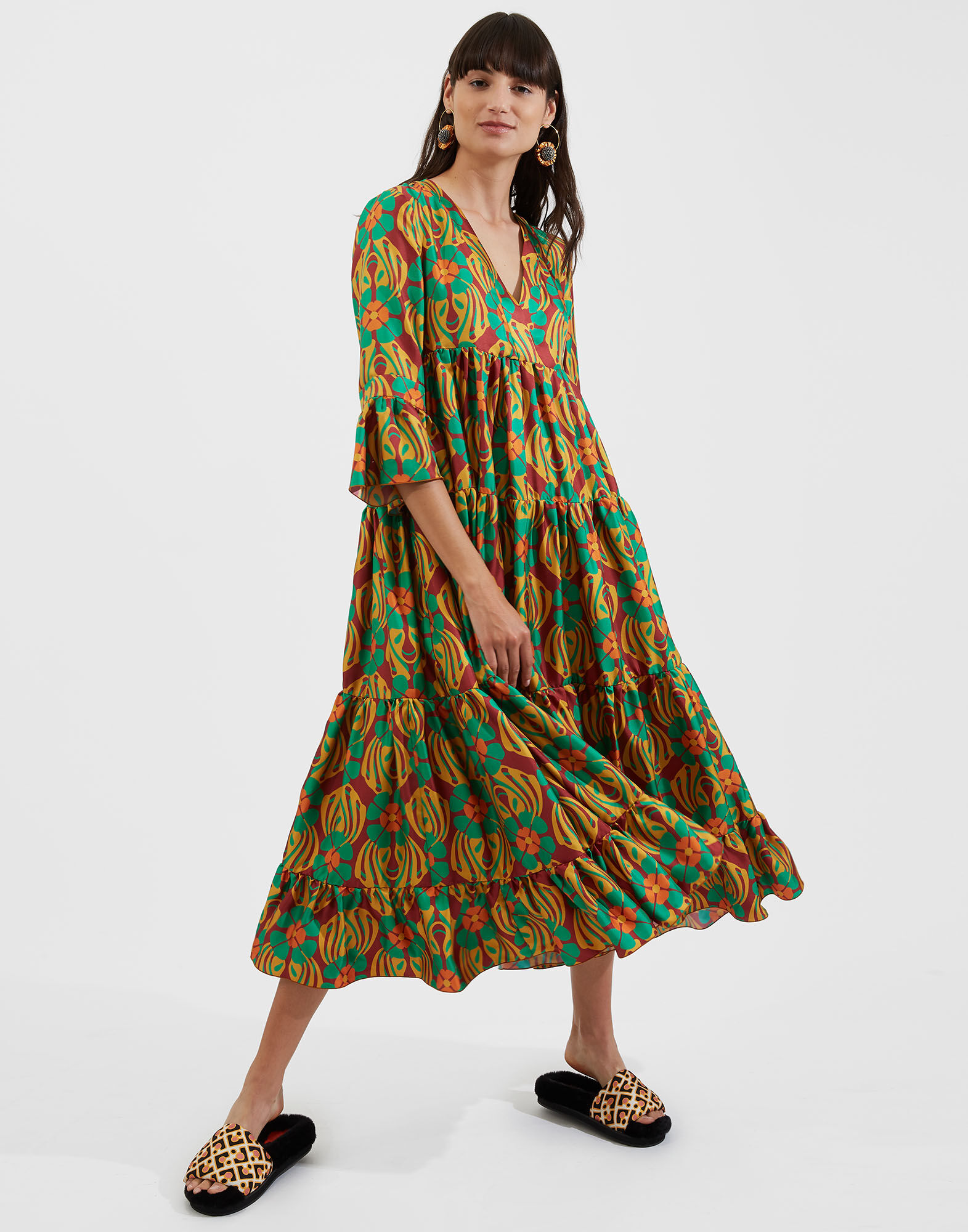 La DoubleJ Jennifer Jane Dress Clover DRE0114SIL001CLO0003