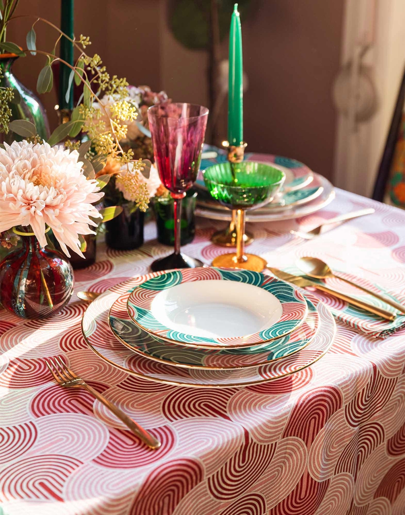 La DoubleJ Large Tablecloth (180x350) La DoubleJ Large Tablecloth (180x350) Slinky Rosso TBC0003LIN001SLI0004